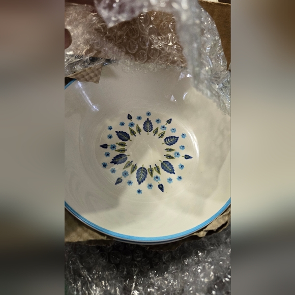 vintage marcrest alpine chalet new in box 4 pc set dinnerware - Picture 4 of 4